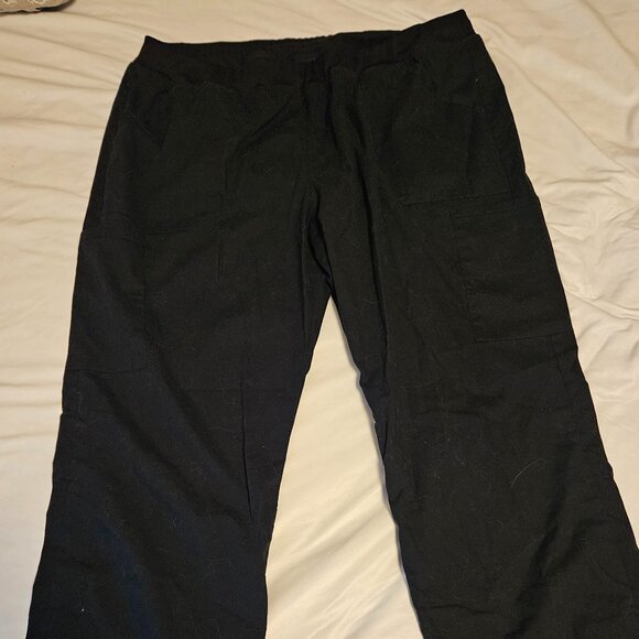 Black Cherokee Workwear elastic waist scrubs pants - 2XL - Picture 1 of 2